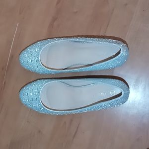 Forever Silver Wedge Heels